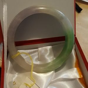 Lavender jade bangle